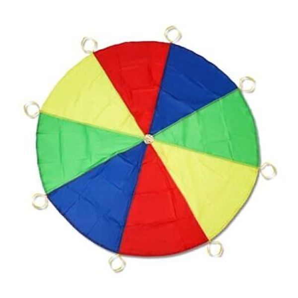 Parachute Toy, 6.1ft Diameter Giant Rainbow Parachute for Kids Colorful