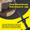 JNB PRO Precision Aluminum Cabinet Hardware Jig Tool - Enhanced Drill Guide for Knobs, Pulls, and Handles Installation - Adjustable, Durable, and User-Friendly Template for Doors & Drawers