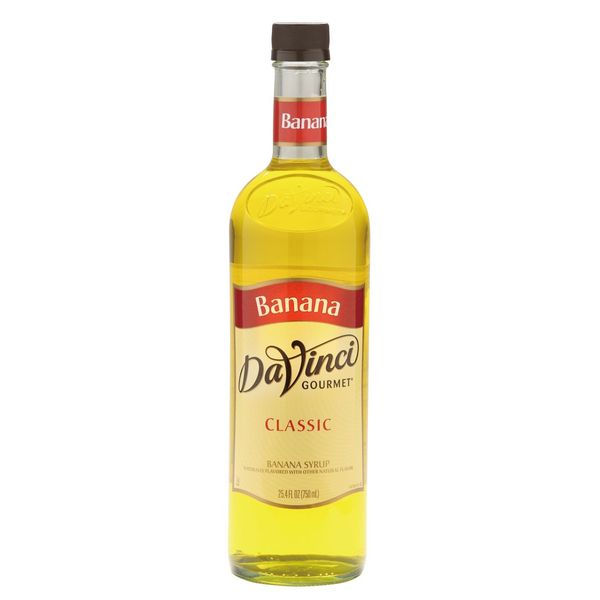 DaVinci Gourmet Classic Banana Syrup, 750 mL Glass Bottle