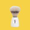 nom Lasse Natural Bristle Shaving Brush (Handle: White)