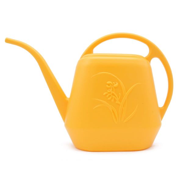 Plastic Watering Can - Orange Color - 1 Gallon