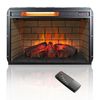 26" Electric Infrared Quartz Fireplace Insert w/ Remote Control Log Flame Heater