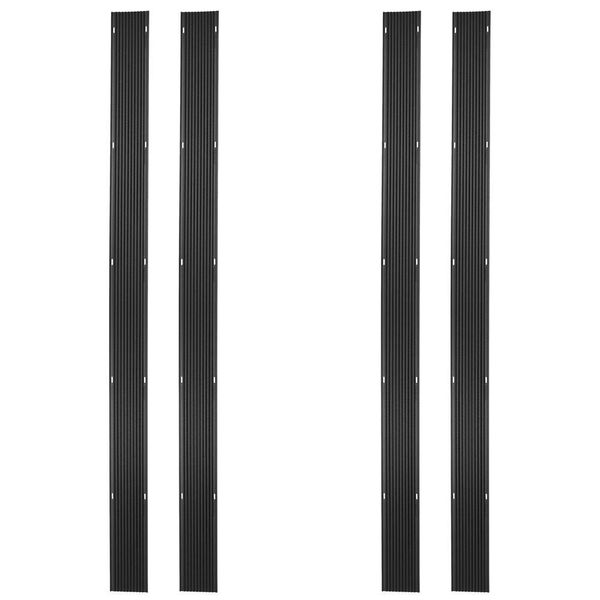 7' 10" L Black Ice Snowmobile Ski Carbide Glide Protector Guides - 4 pack