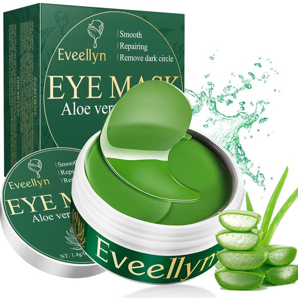 Under Eye Patches, Aloe Vera Eye Masks for Puffy Eyes, Under Eye Masks, Dark Circles Under Eye Treatment Women, Improve Under Eye Bags, Fine Lines and Wrinkles, Eye Masks Skincare, 30 Pairs