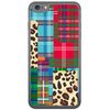 [For iPhone 7/Apple] SECOND SKIN Smartphone Case Patchwork (Soft TPU Clear) Design by ROTM 3APIP7-TPCL-702-J136