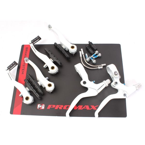 V-Brake Set with Brake Lever KHE Promax White