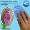 Avilana Exfoliating Silicone Body Scrubber Easy to Clean, Lathers Well, Long Lasting, and More Hygienic Than Traditional Loofah (Style 1- Gray)