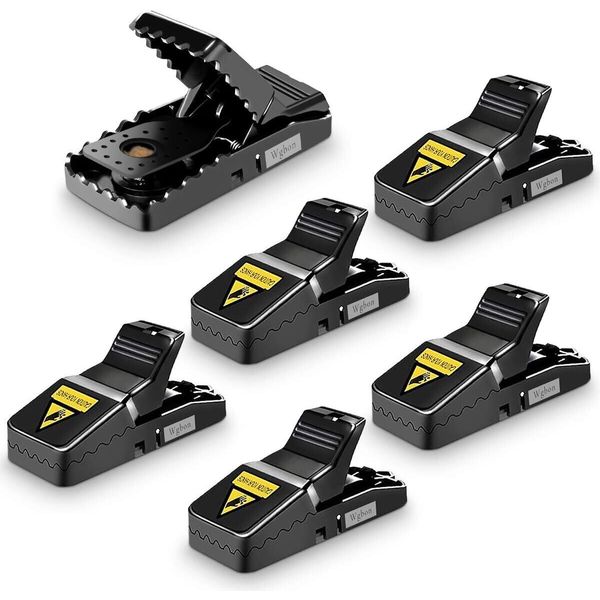 Mouse Trap – 6 Pack Snap Mice Traps Quick Kill & Reusable for Indoor Outdoor