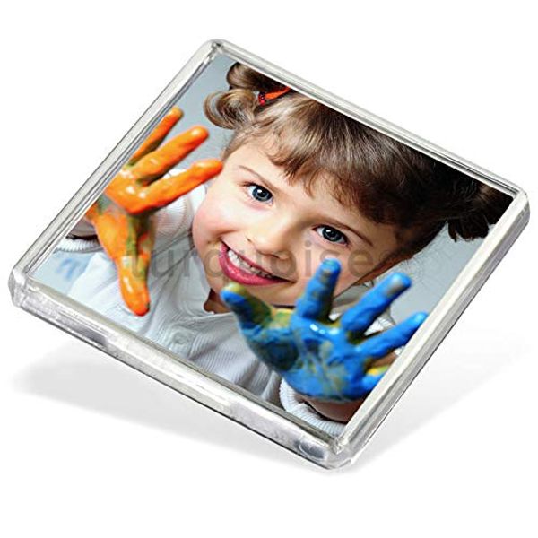 Personalised Custom Photo Gift Fridge Magnets 58 x 58 mm | Square Size (Pack of 1)