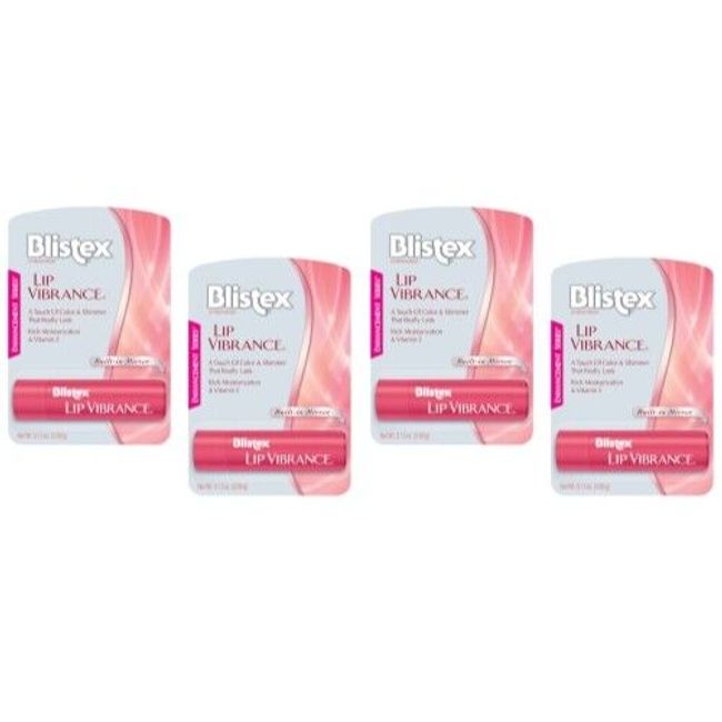 4 Pack - Blistex Lip Vibrance, Lip Protectant 0.13 oz Each