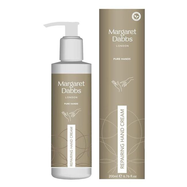 Margaret Dabbs Pure Repairing Hand Cream Deep, Lasting Hydration for Very Dry Skin, Rose and Lemon Scented 200ml