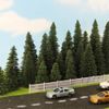 40pcs Model Pine Trees Deep Green Christmas Village HO Scale Railway Layout