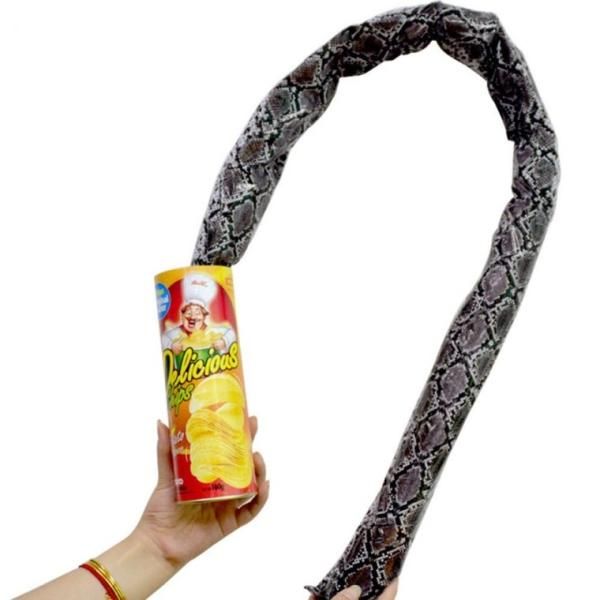 Box Snake Gift Halloween Toy Trick Fake Magic Play Joke April Fools Potato Chips Pringles