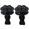 Upluckey Sink Stopper 2PCS Black Clean Plastic Drain Stopper Durable Garbage Disposal Stopper