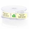 Frog on a Lily Pad Designer Rolled Address Labels with Elegant Plastic Dispenser