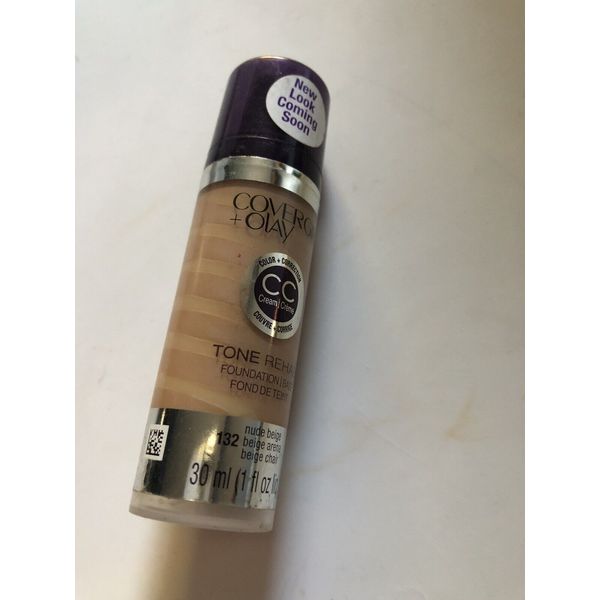 Covergirl + Olay Tone Rehab CC Cream 132 Nude Beige 1oz NEW - NO LID