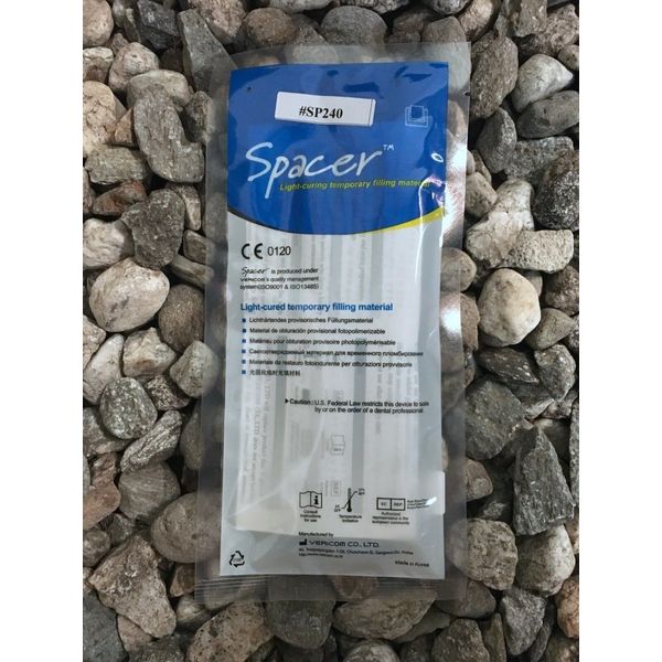 TEMP FILLING MATERIAL SPACER LIGHT-CURING, YELLOW SYRINGES Exp. 2027-04