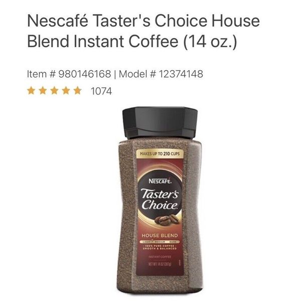 5 Pack of Nescafé Taster's Choice House Blend Instant Coffee (14 oz.)