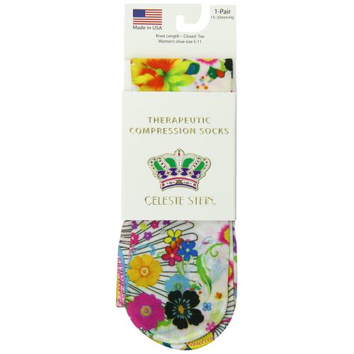 Celeste Stein Therapeutic Compression Socks, Cayle, 15-20 mmhg, 1-Pair