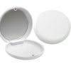 Slim Round CASE ALIGNER, Retainer, WHITENING Tray, CASE with Mirror - Black OR White (White)