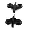 sourcing map Plastic Aquarium Fish Tank Suction Cup Divider Sheet Holder 5pcs Black