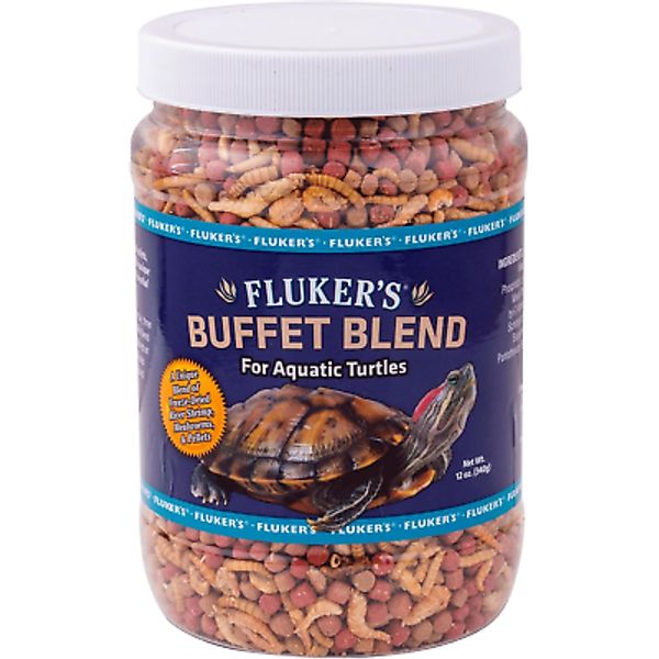 Fluker's  70131 Buffet Blend Aquatic Formula Turtle Food, 12Oz