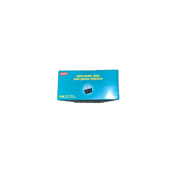 Staples Mini Binder Clips 144/box #15338