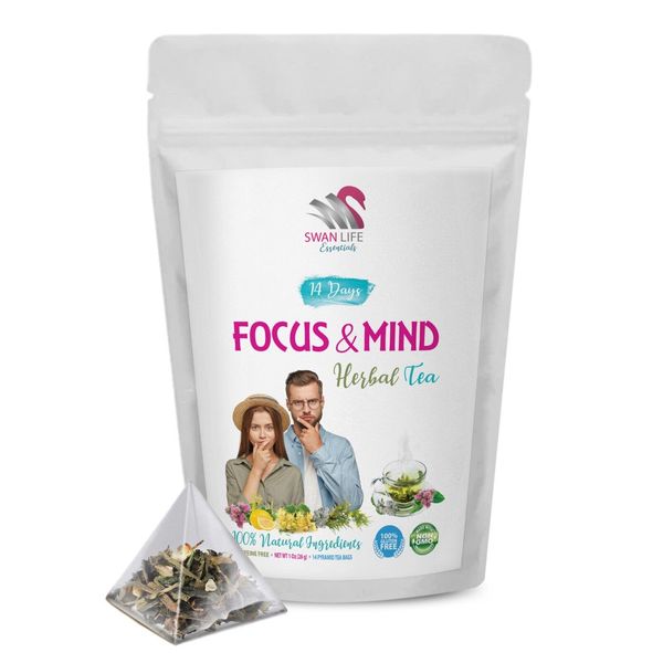 Brain enhancing blend - FOCUS AND MIND HERBAL TEA - Lions Mane Mushroom 1 Pack  