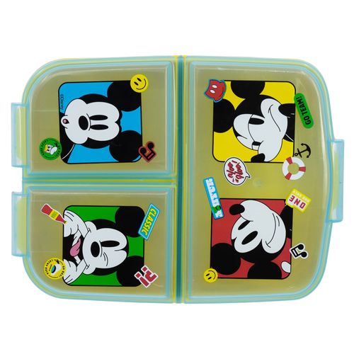 Stor Lunch Box with Multiple Compartments Mickey Mouse Fun Tastic, Colourful