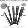 SHDIATOOL Diamond Drill Bits Set 6/8/10/12/14mm Hex Shank Quick Change for Porcelain Tile Ceramic Marble