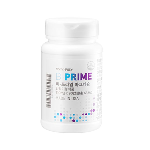 Synergy Bprime Magnesium 1ea 90capsules / Muscle maintenance / Bowel activity help / Mineral supplement, Bprime Magnesium 90capsules, 90 tablets