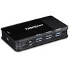 TRENDnet, TK-U404 4-Port USB 3.1 Sharing Switch for 4 Computers, Flash Drive Sharing, Scanner, Printer, Mouse, Keyboard, Windows and Mac Compatible