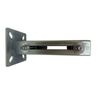 Adjustable 3" White Guide Roller for Sliding Gates Universal Bolt Fit Hard Nylon