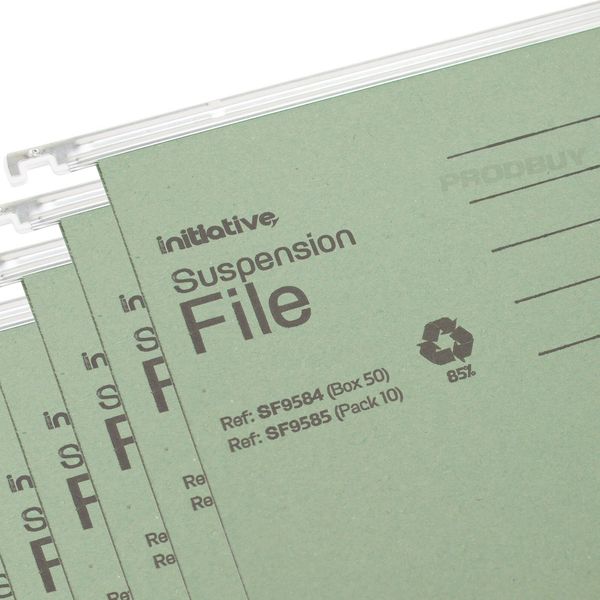 [Pack of 10] Filing Cabinet 215gsm Hanging Suspension Files Card Folders Tabs Inserts (A4 (Will fit 32.2cm - 33.7cm))