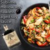 HAKU Mizunara Whiskey Barrel Aged Shoyu Soy Sauce (750 ml) - Authentic Japanese Artisanal Umami Seasoning Dark Sauce - Traditional Gourmet Dip Sauce & Marinade for Sushi, Meat, Rice & Asian Cuisines