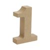 Wooden Object Cut Letter 1 Number M Size Approximately 9cm