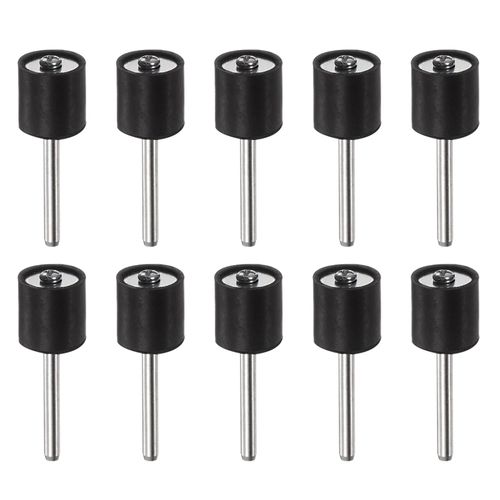 sourcing map 10pcs 1/2 Inch Sanding Drum Rubber Mandrels 1/8 inch Shank Sanding Sleeve Holder for Drum Sander Rotary Grinder