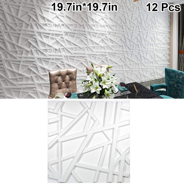 3D Wall Panels Home Decor TV Background Board,50x50cm,12Pcs