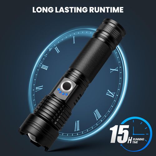 ALSTU 990,000 High Lumens Rechargeable Flashlights - 3 Pack Bright LED Flash Light for Home, 5 Modes Handheld Flashlight for Camping Emergencies