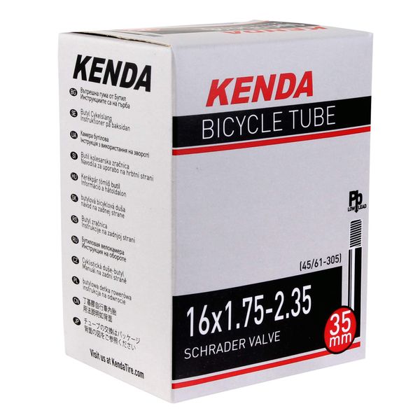 Kenda Schrader Valve Tube, 16 x 1.75-2.125-Inch