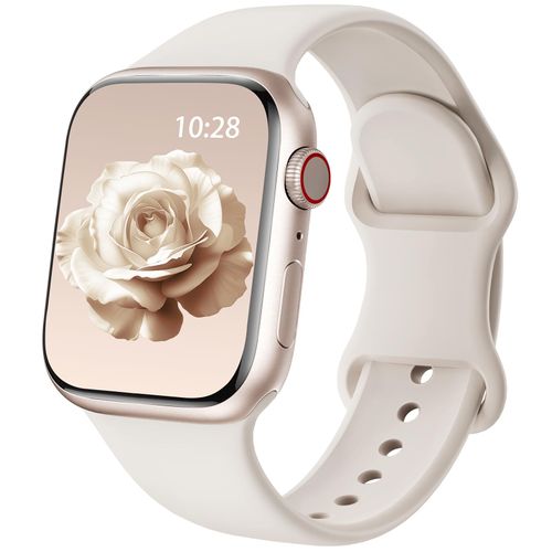 Patenting Sport Band Compatible with Apple Watch Bands for Women Men 38mm/40mm/41mm/42mm(Series 10), Soft Silicone Waterproof Band for iWatch Apple Watch Series 10 9 Ultra 8 7 6 5 4 3 2 1 SE