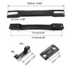 sourcing map Luggage Handle, 220mm Long Strap Grip Replacement for Suitcase Case Black 2Pcs