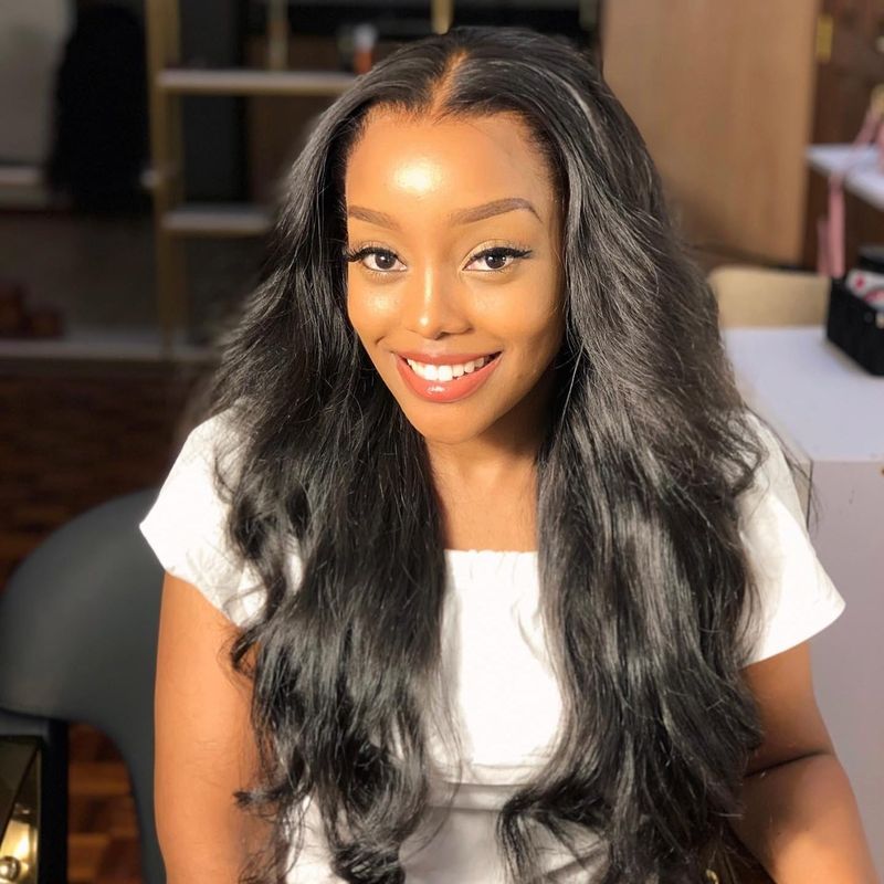 Aorbige Invisible Melt Skin HD Swiss Lace Front 13x6 Virgin Human Hair ...