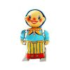 Little Skier boy mechanical clockwork retro tin toy replica