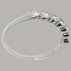 Classic Solid 925 Sterling Silver Cubic Zirconia Womens Anniversary Ring - Size L 1/2