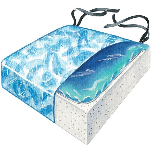 Skil-Care Bimini Blue Gel-Foam Cushion
