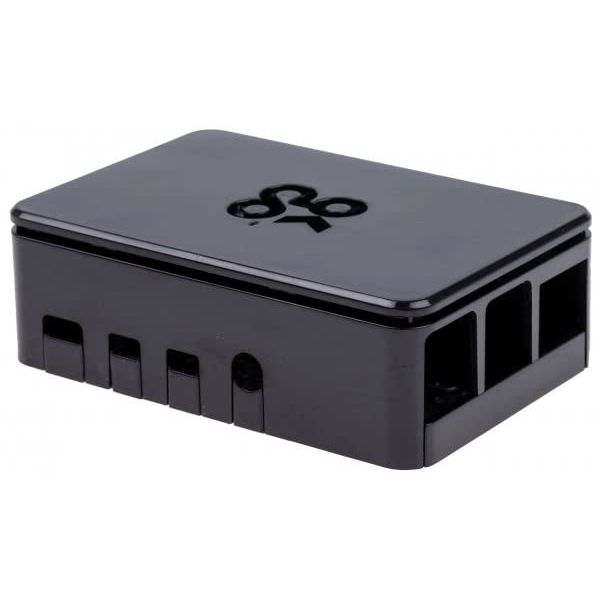 Digitalrise Case for Raspberry Pi 4 Model B, Colour: Black