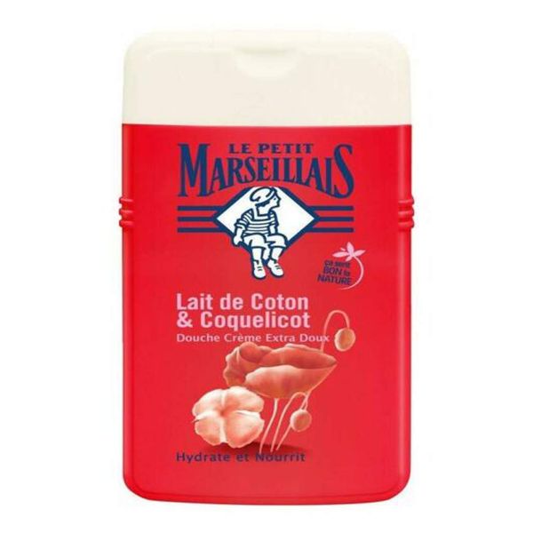 Le Petit Marseillais Extra Gentle Cream Shower Milk Cotton & Red Poppy 250ml