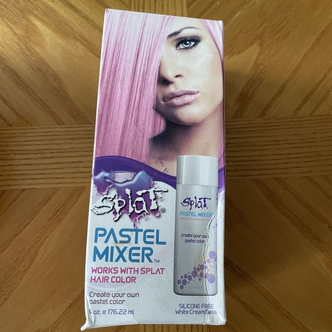 Splat Pastel Mixer Kit White Cream Base Semi-Permanent Hair Dye Damaged Box B