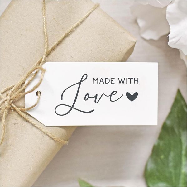 Made With Love Rubber Stamp (Small 5 x 3cm)